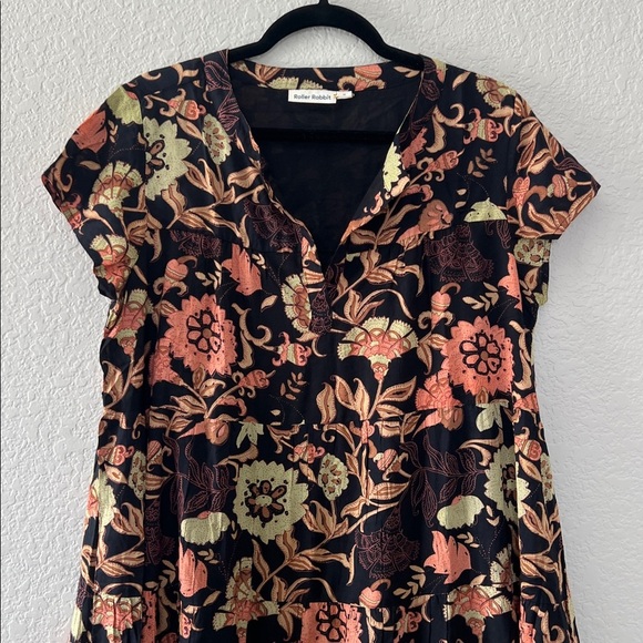 NWOT Roller Rabbit Taos Pamela Dress in Black. Size M - Picture 4 of 9